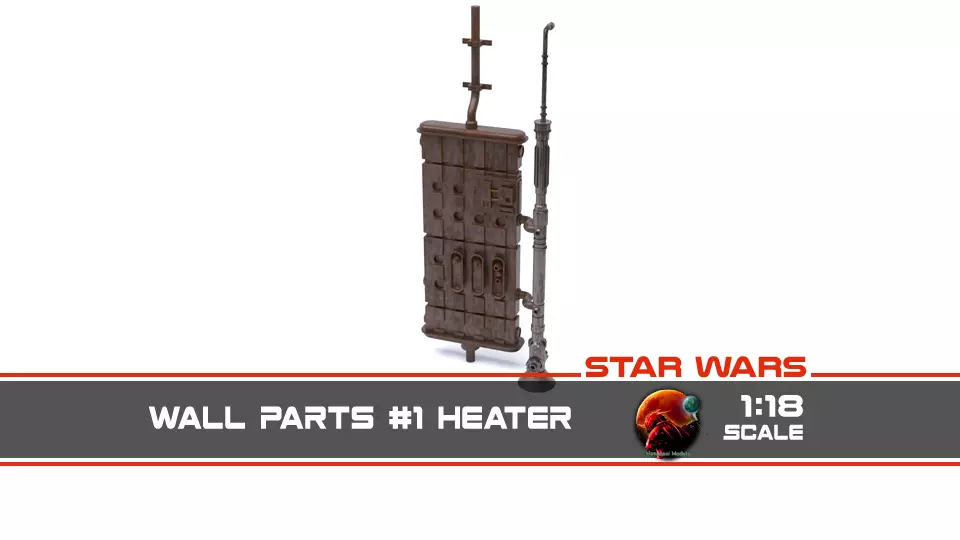 Star Wars Wall Parts 1 - The Imperial Entrance Heater 1-18 scale 3D print model