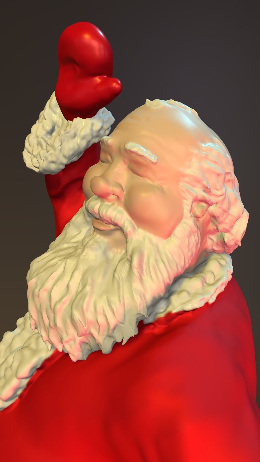 Waving Santa 3D print model_4