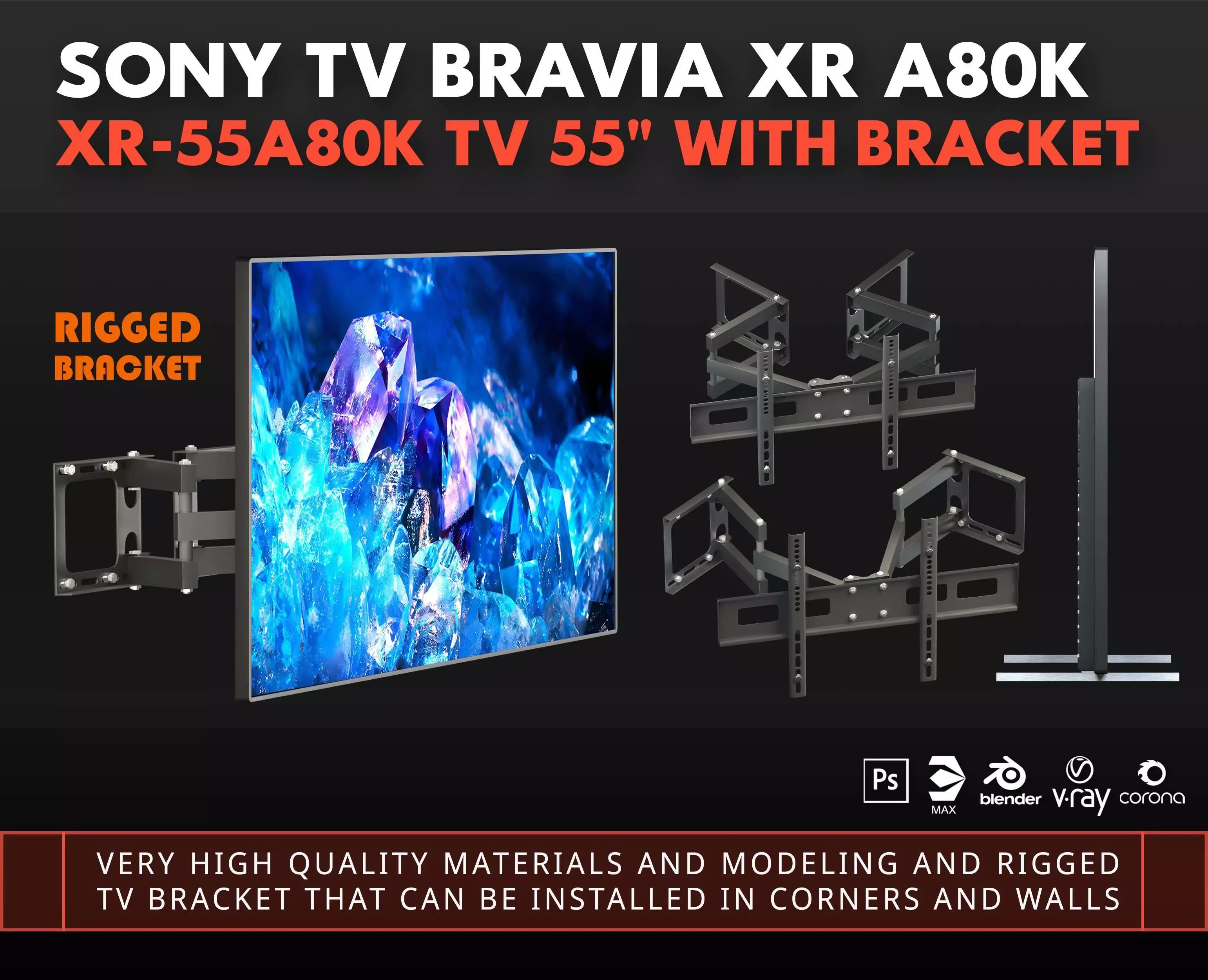 SONY BRAVIA XR A80K  3D model_0