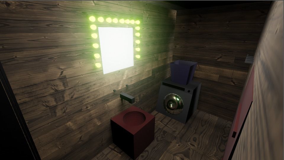 Low poly willage house in woods Low-poly 3D model_2