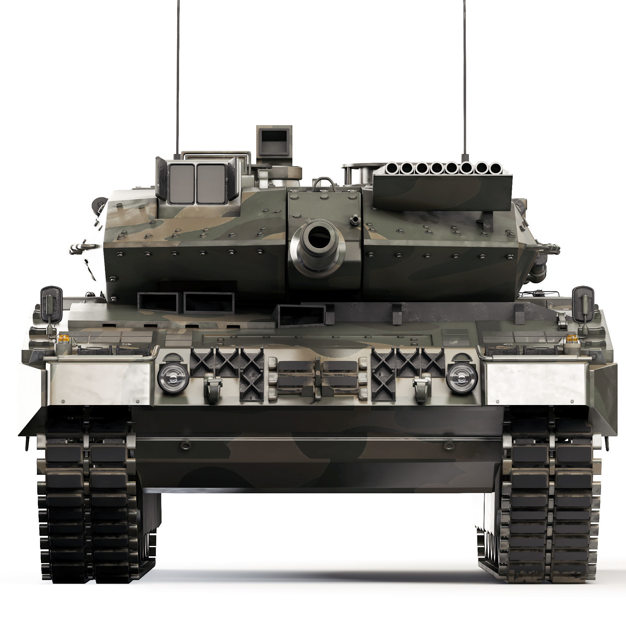 Tank Leopard 2A7 2006 3D model_9