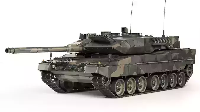 Tank Leopard 2A7 2006 3D model