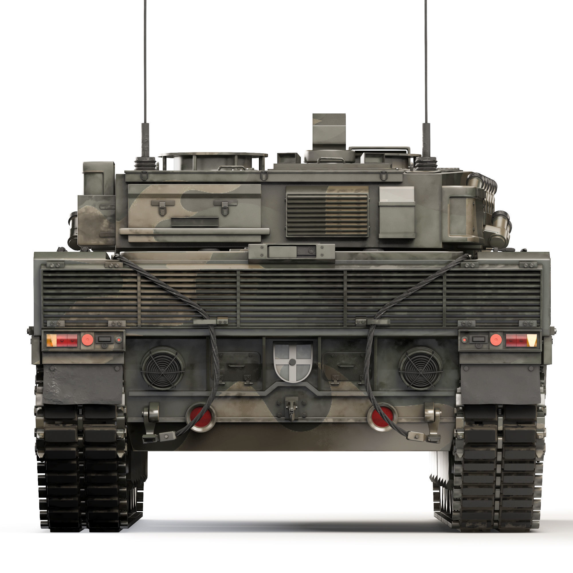 Tank Leopard 2A7 2006 3D model_6