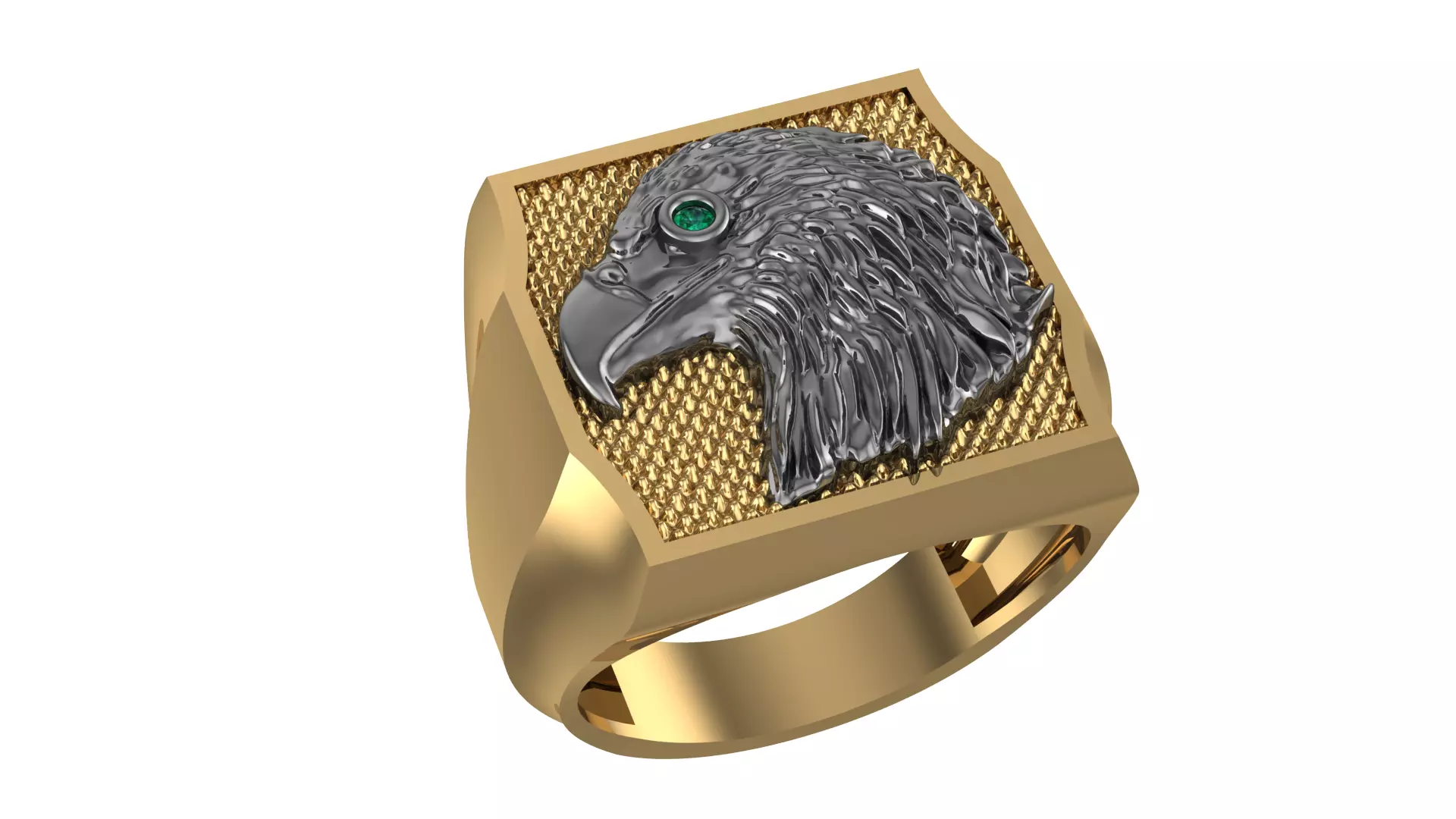 Eagle Organic Ring 3D print model_0