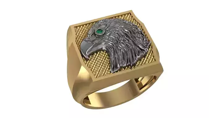 Eagle Organic Ring 3D print model