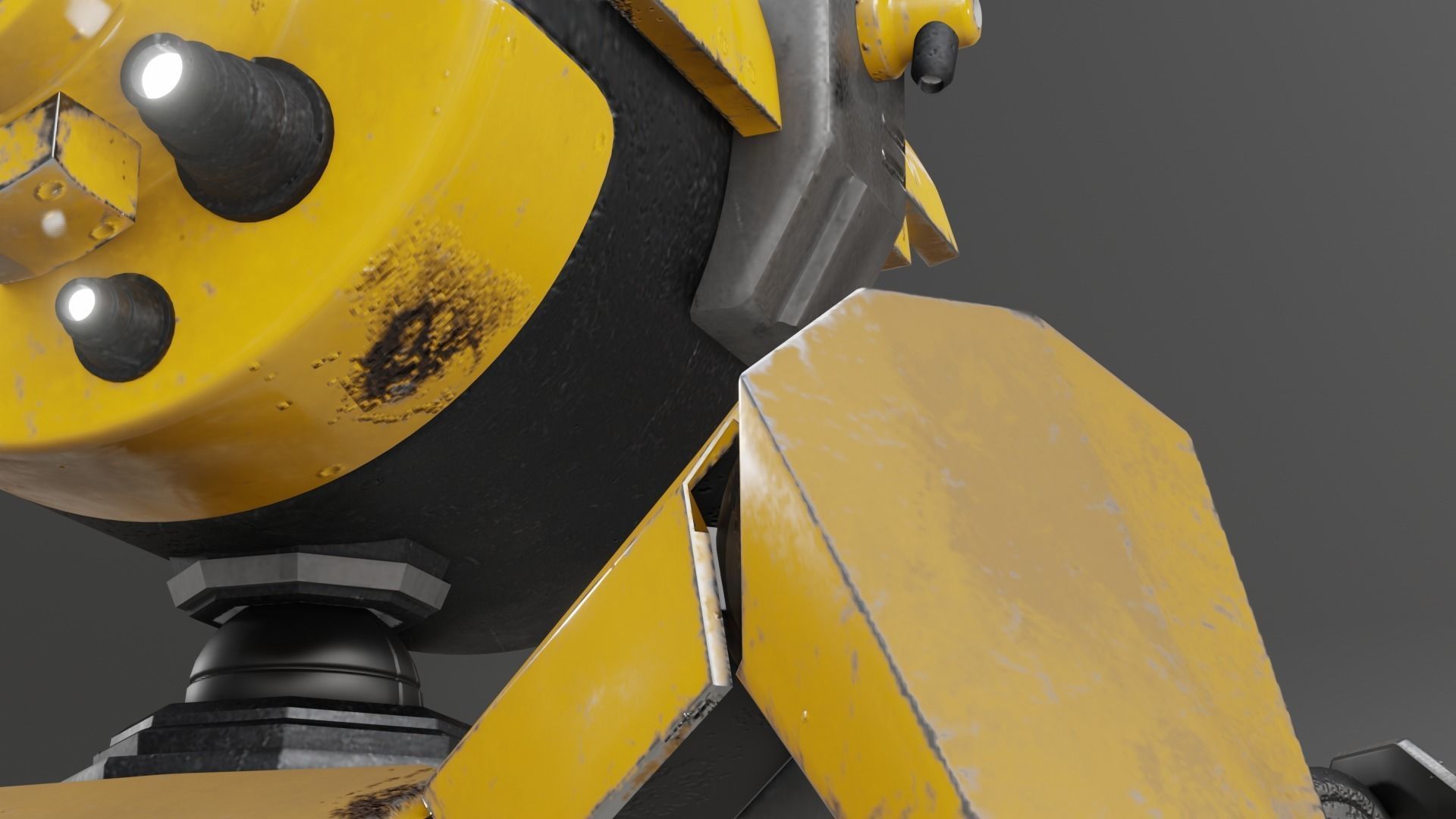 Spider Drone Low-poly 3D model_6