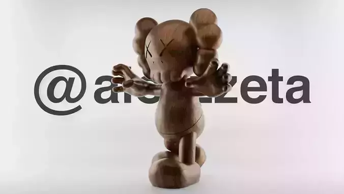 Kaws Final Days Textured Low-poly 3D model