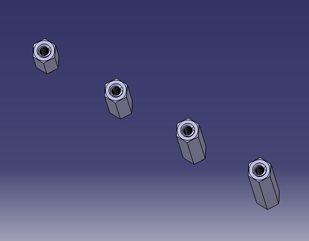 M6 Hexagonal Stud Connector 3D print model_24