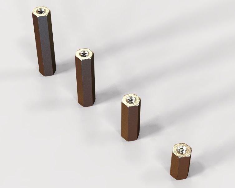 M6 Hexagonal Stud Connector 3D print model_31