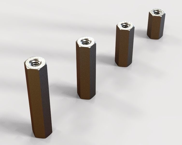 M6 Hexagonal Stud Connector 3D print model_26