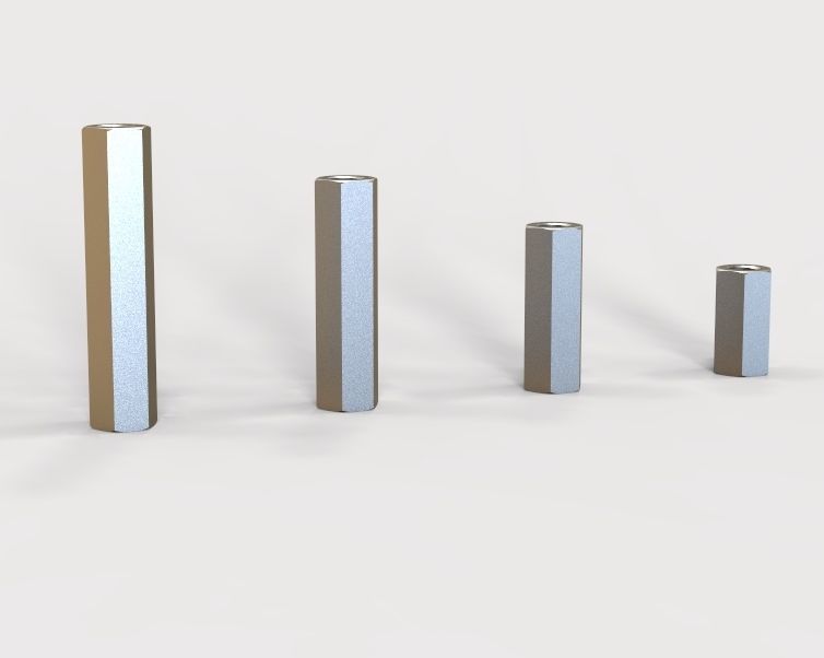 M6 Hexagonal Stud Connector 3D print model_28