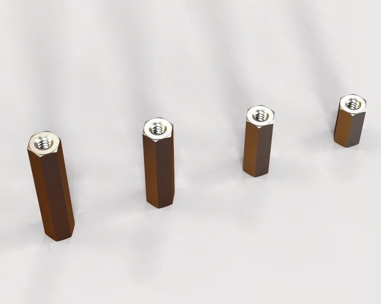 M6 Hexagonal Stud Connector 3D print model_29