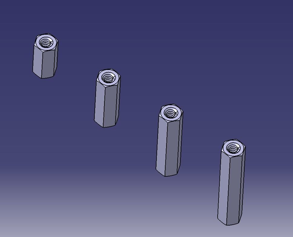 M6 Hexagonal Stud Connector 3D print model_22