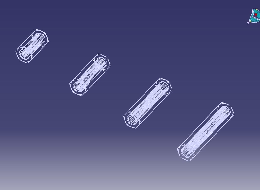 M6 Hexagonal Stud Connector 3D print model_6