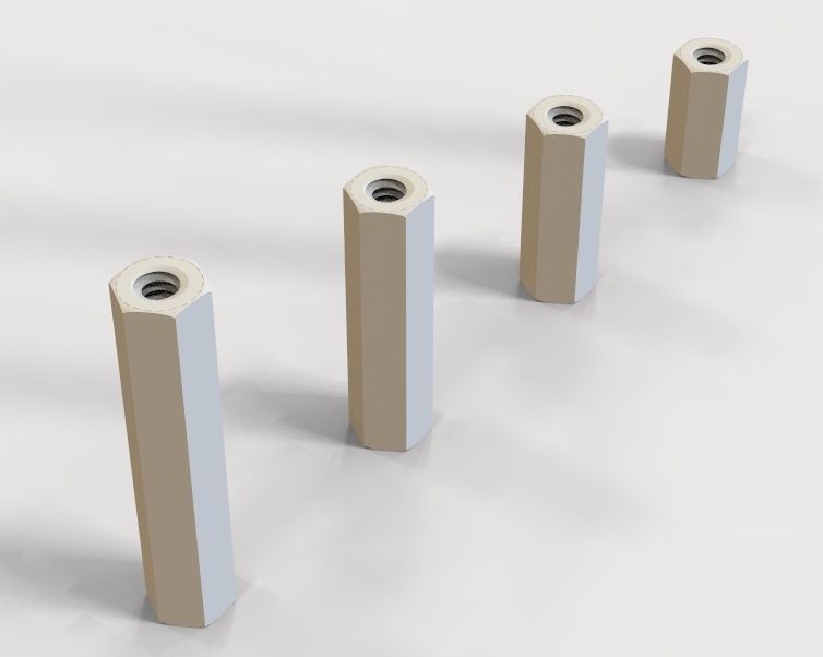 M6 Hexagonal Stud Connector 3D print model_25