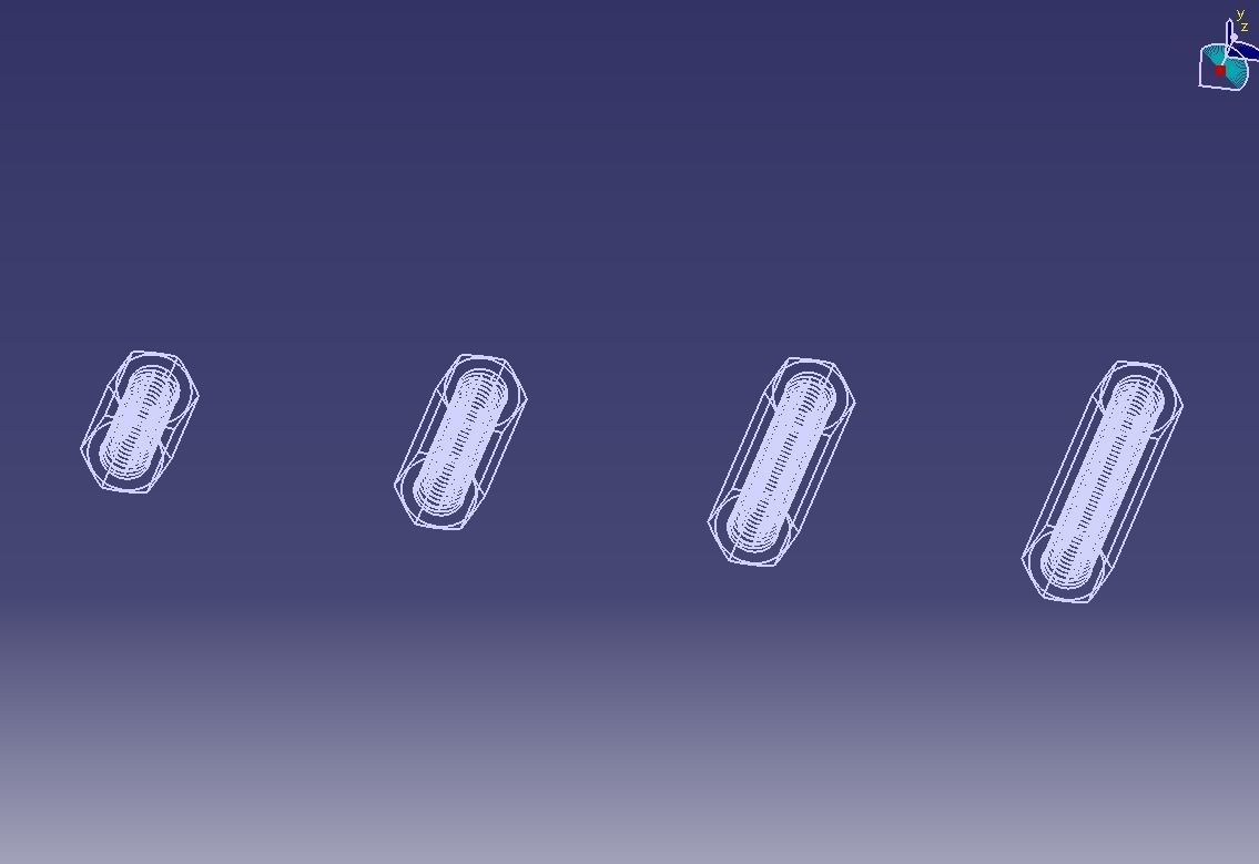 M6 Hexagonal Stud Connector 3D print model_8