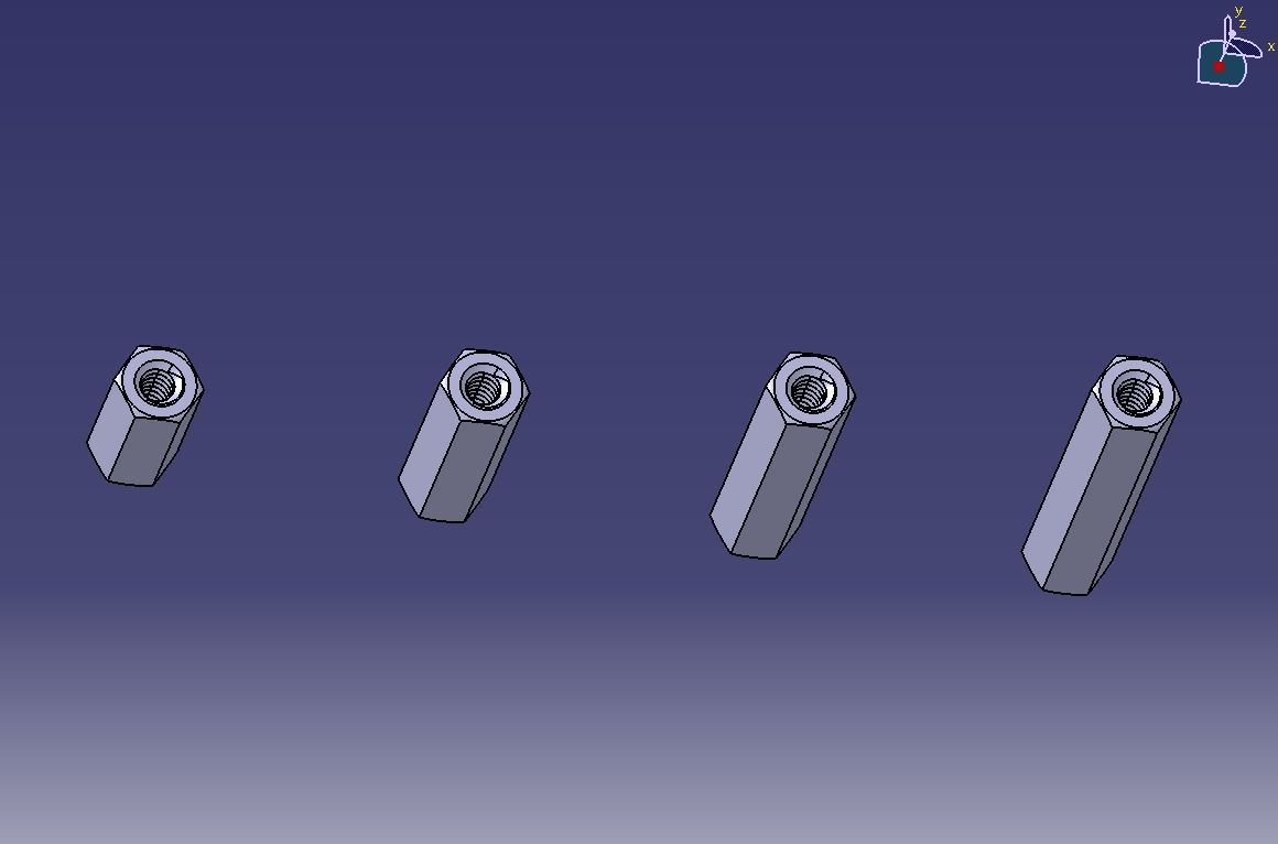 M6 Hexagonal Stud Connector 3D print model_7