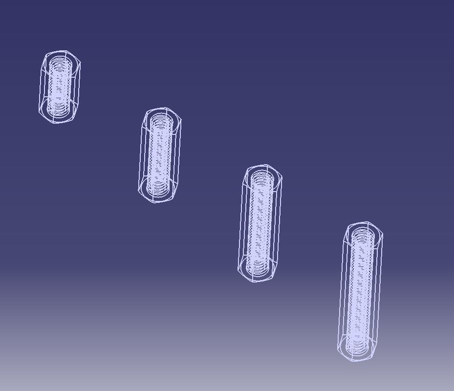 M6 Hexagonal Stud Connector 3D print model_23