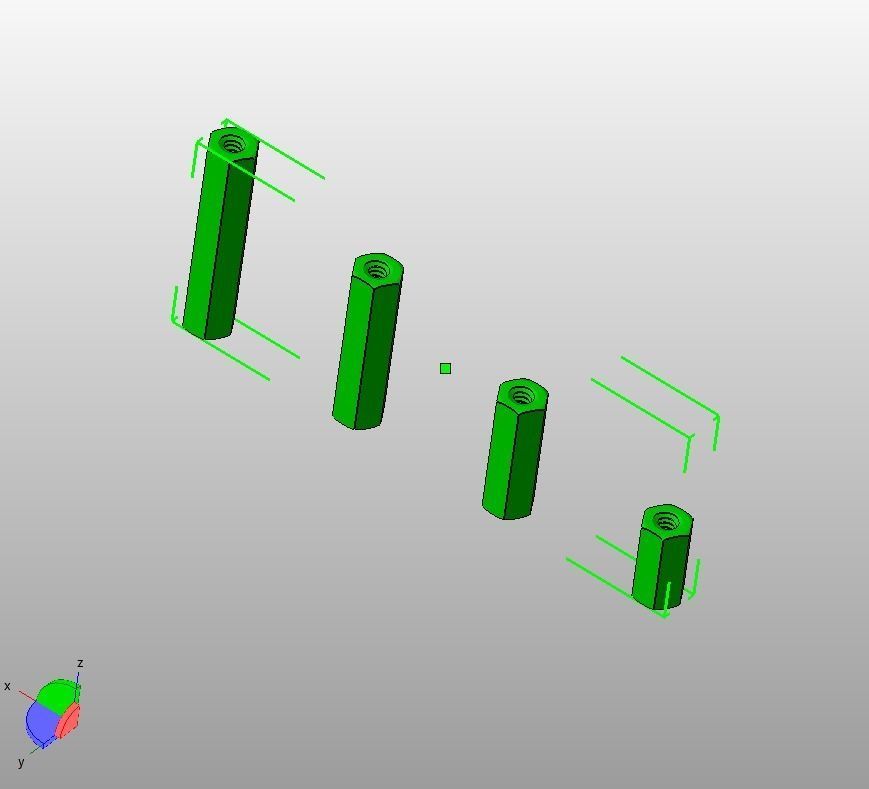 M6 Hexagonal Stud Connector 3D print model_17