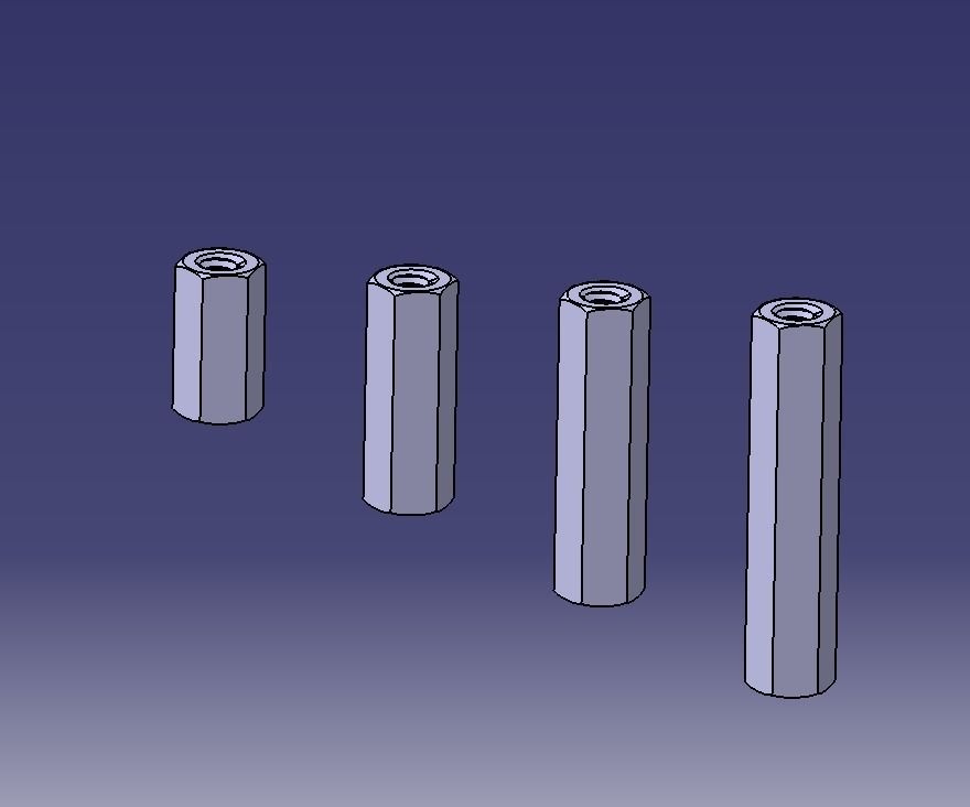 M6 Hexagonal Stud Connector 3D print model_9