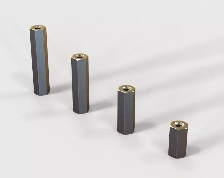 M6 Hexagonal Stud Connector 3D print model_0