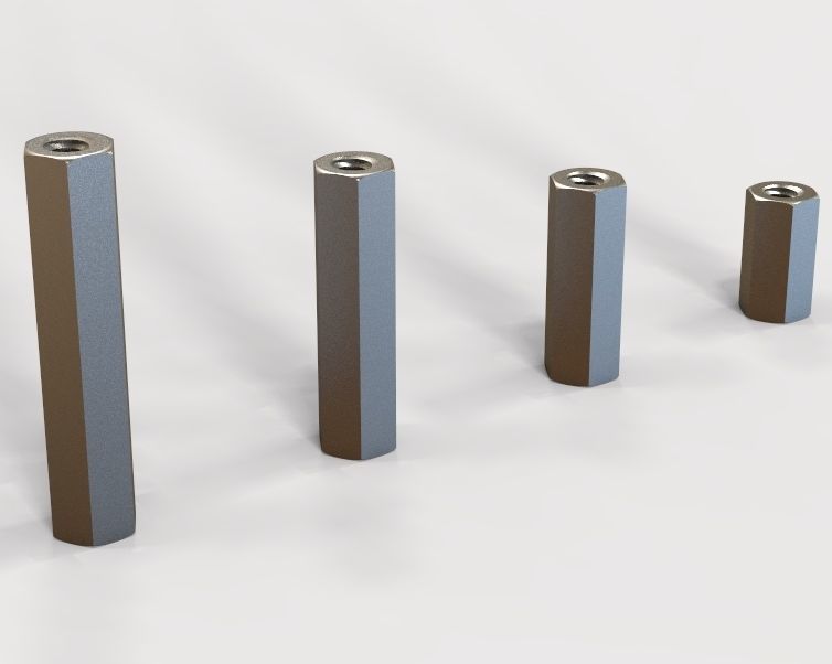 M6 Hexagonal Stud Connector 3D print model_27