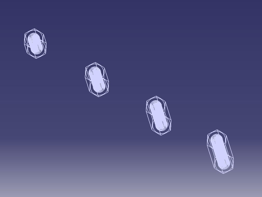 M6 Hexagonal Stud Connector 3D print model_4