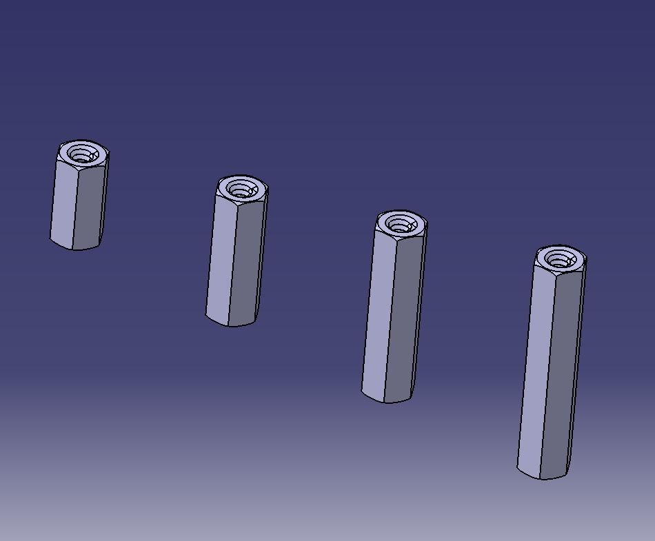 M6 Hexagonal Stud Connector 3D print model_20