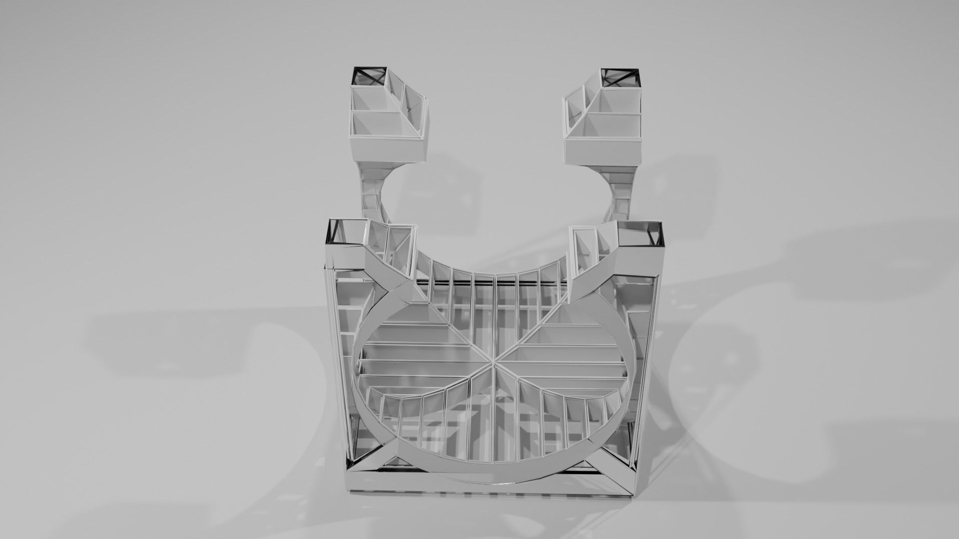 Default cube from blender 3D model_2