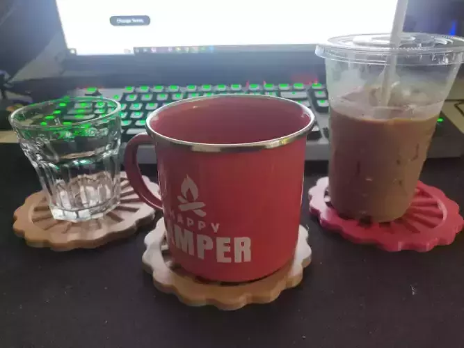 Easy print fit all size coaster