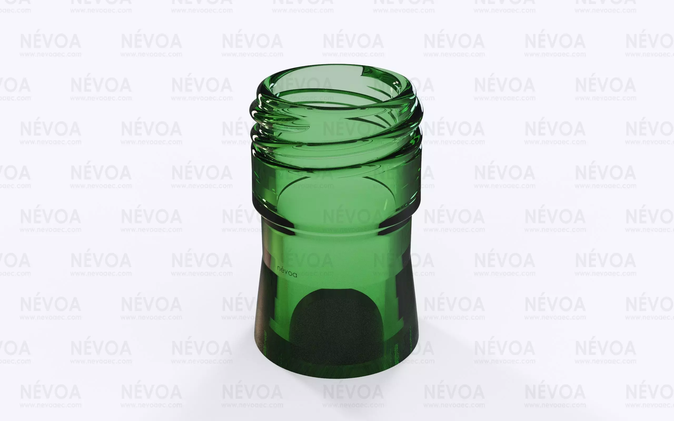 Glass finish - GME 30 14 - 28H - 44 2-start thread pilfer proof 3D model_0