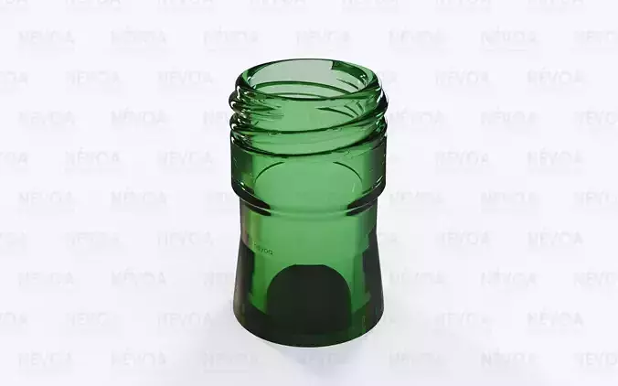 Glass finish - GME 30 14 - 28H - 44 2-start thread pilfer proof 3D model Glass finish - GME 30 14 - 28H - 44 2-start thread pilfer proof 3D model