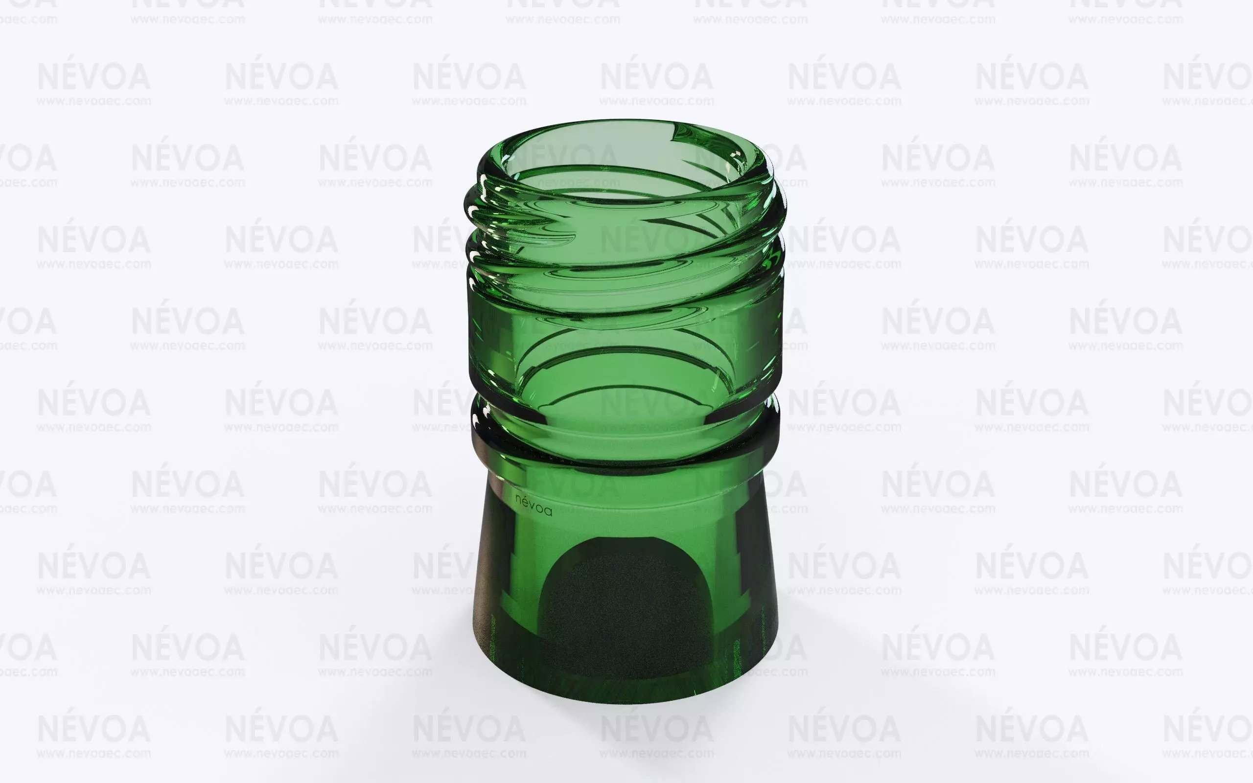 Glass finish - GME 30 14 - 28H 44 SB 2-start thread pilfer proof 3D model_0