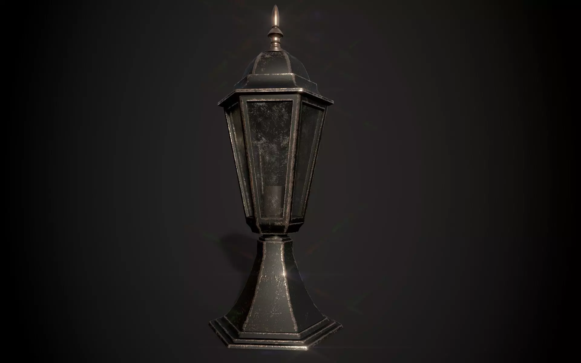 Lamp Black Free low-poly 3D model