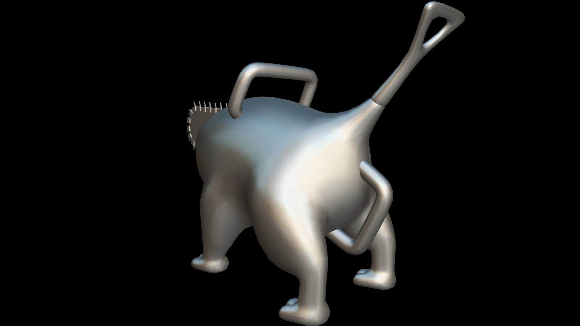 Pochita - Chainsaw Man Low-poly 3D model_3