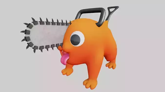 Pochita - Chainsaw Man Low-poly 3D model