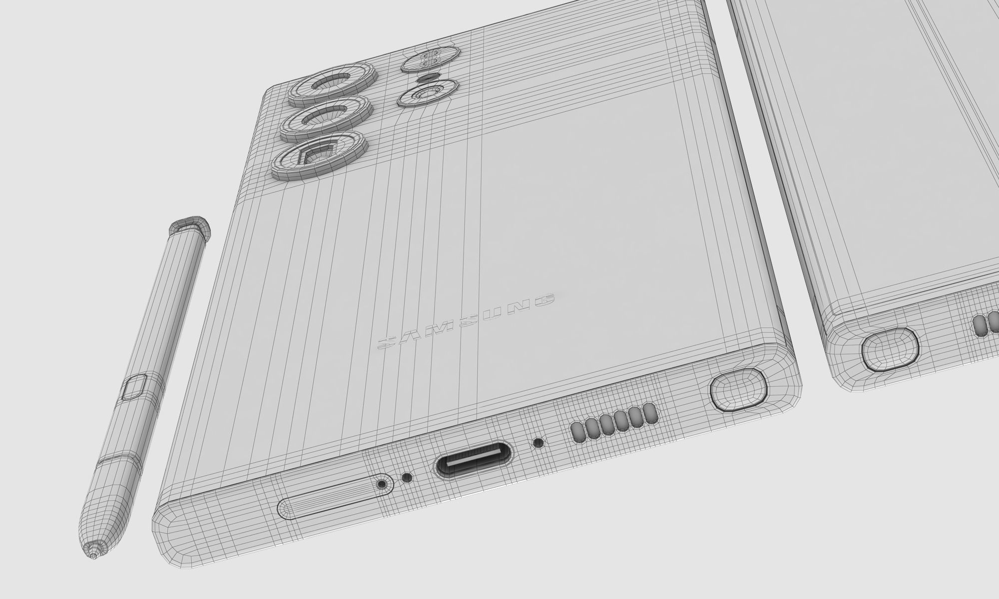 Samsung Galaxy S23 and S23 Plus and S23 Ultra 3D model_19