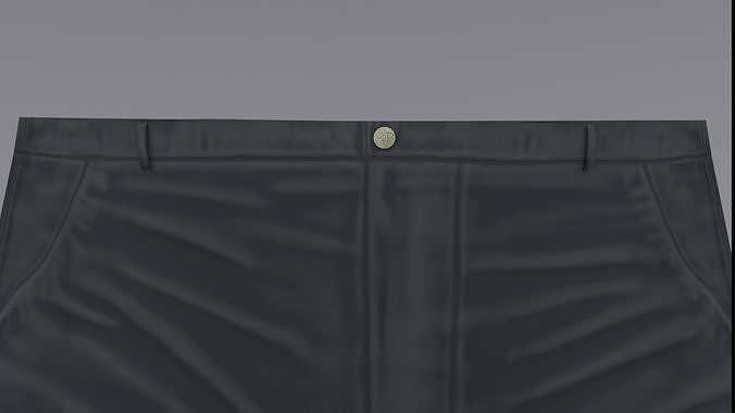 3d male pants Low-poly 3D model