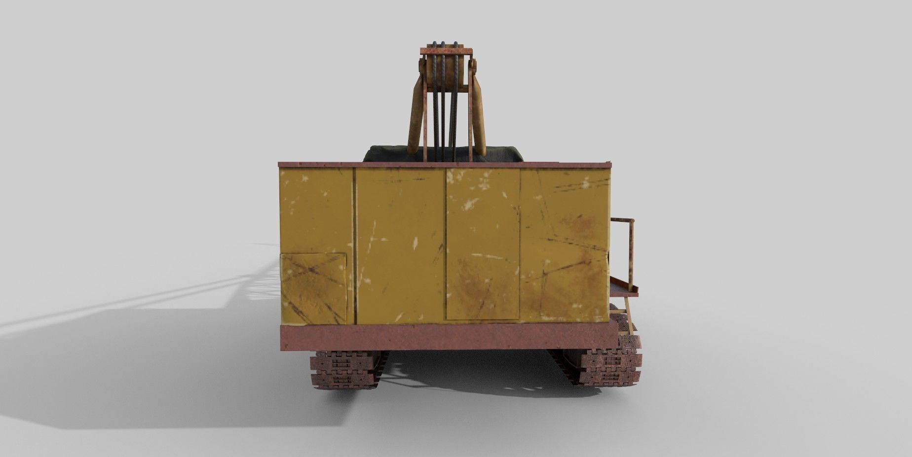 Crawler Crane Low-poly 3D model_4