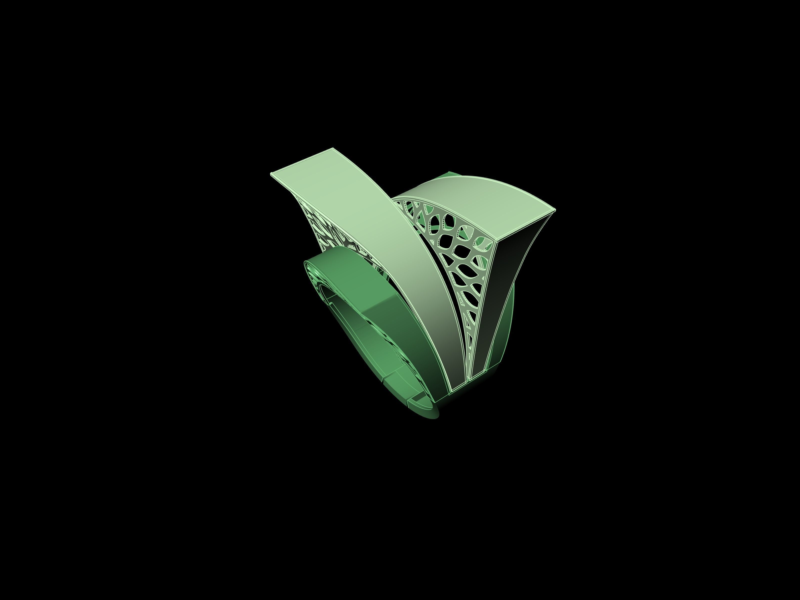  fusion mirror ring  3D print model_12