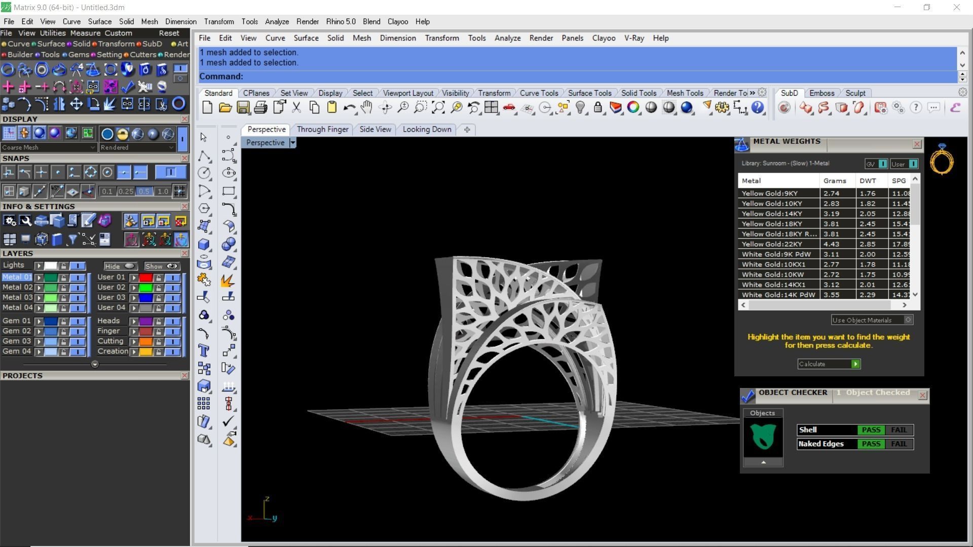  fusion mirror ring  3D print model_1