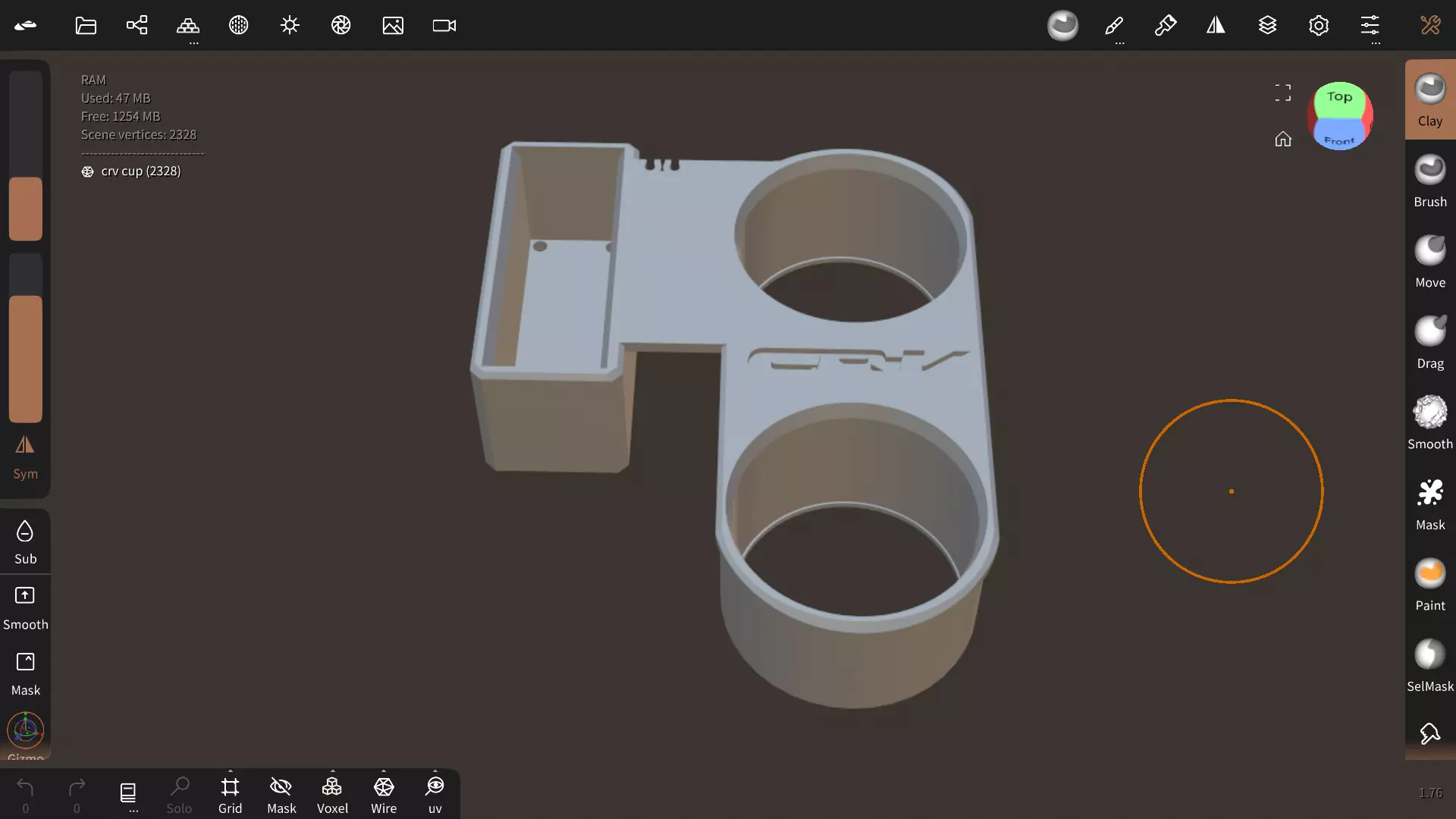 CR V INFAMOUS CUP HOLDER FIX 3D print model_0