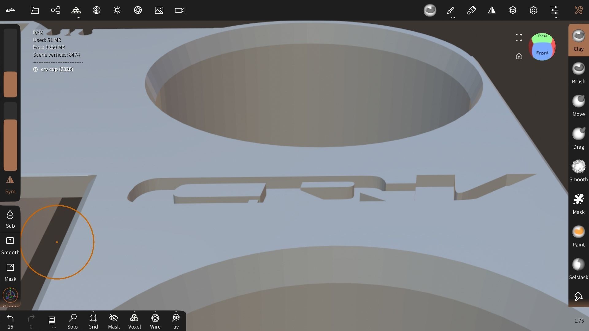 CR V INFAMOUS CUP HOLDER FIX 3D print model_5