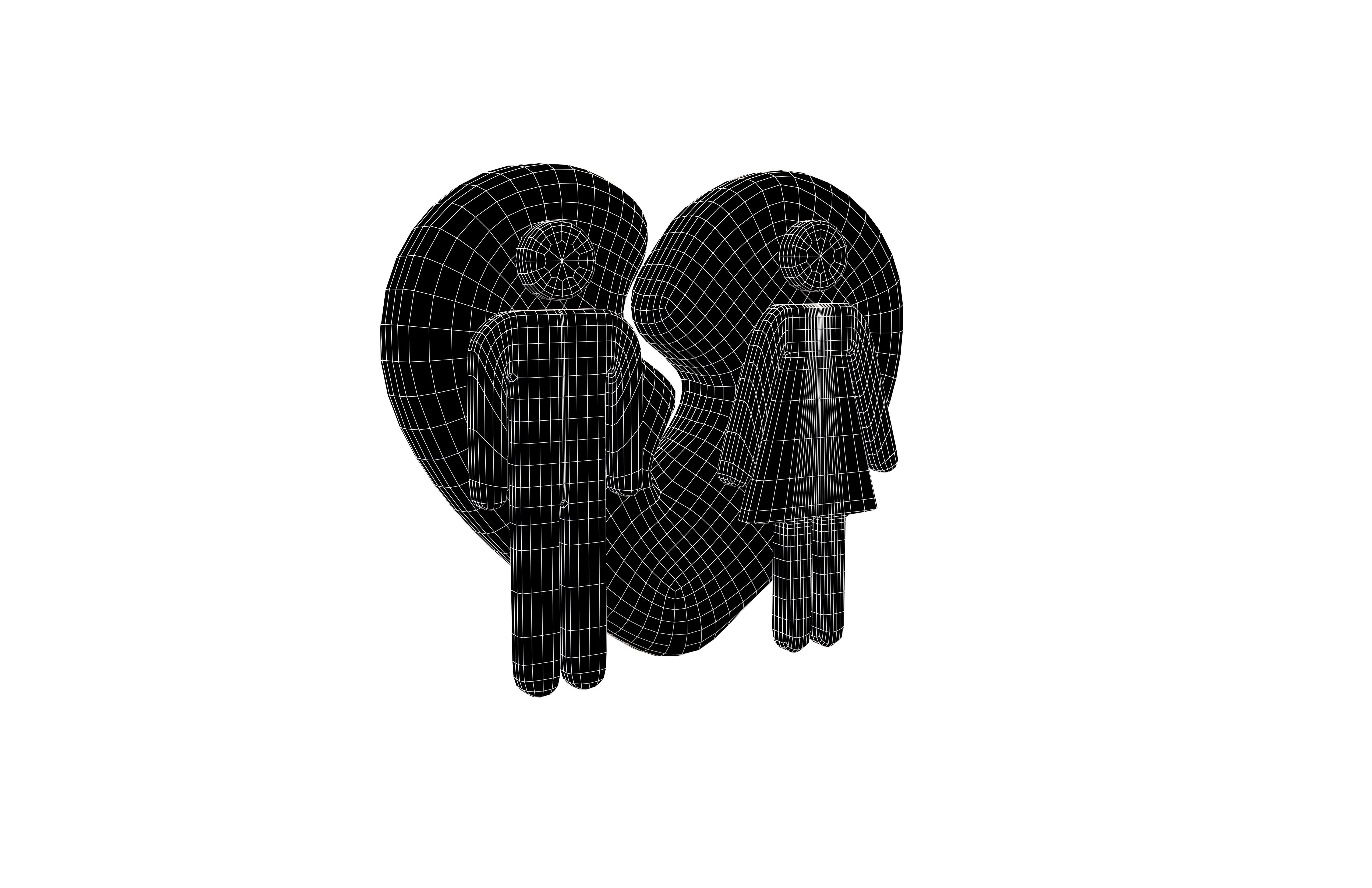 Divorce Symbol v1 010 Low-poly 3D model_6