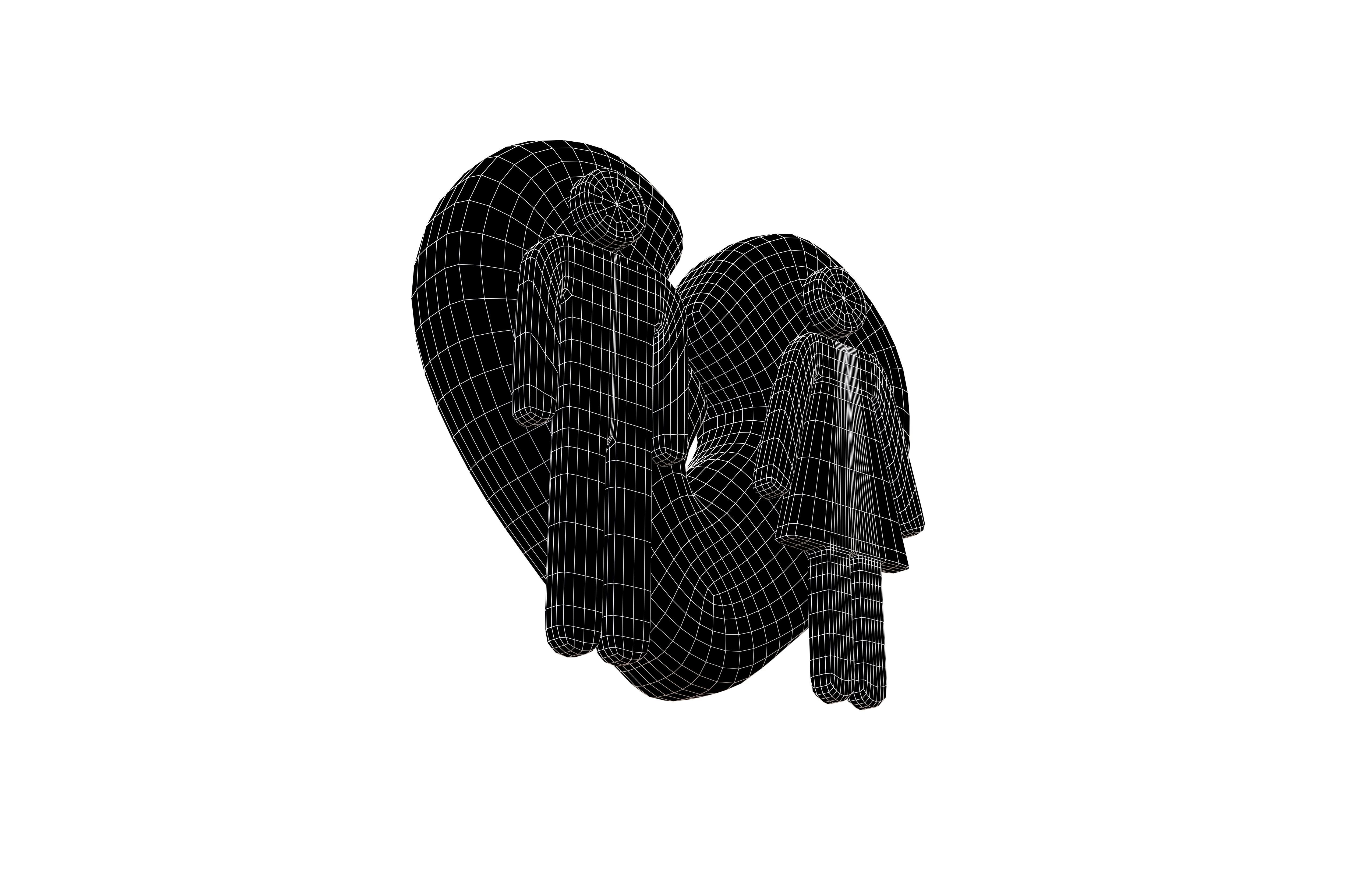 Divorce Symbol v1 011 Low-poly 3D model_5