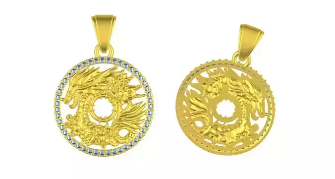 Dragon Light Weight Pendant Design