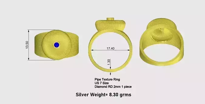 Wire Texture RingDesign