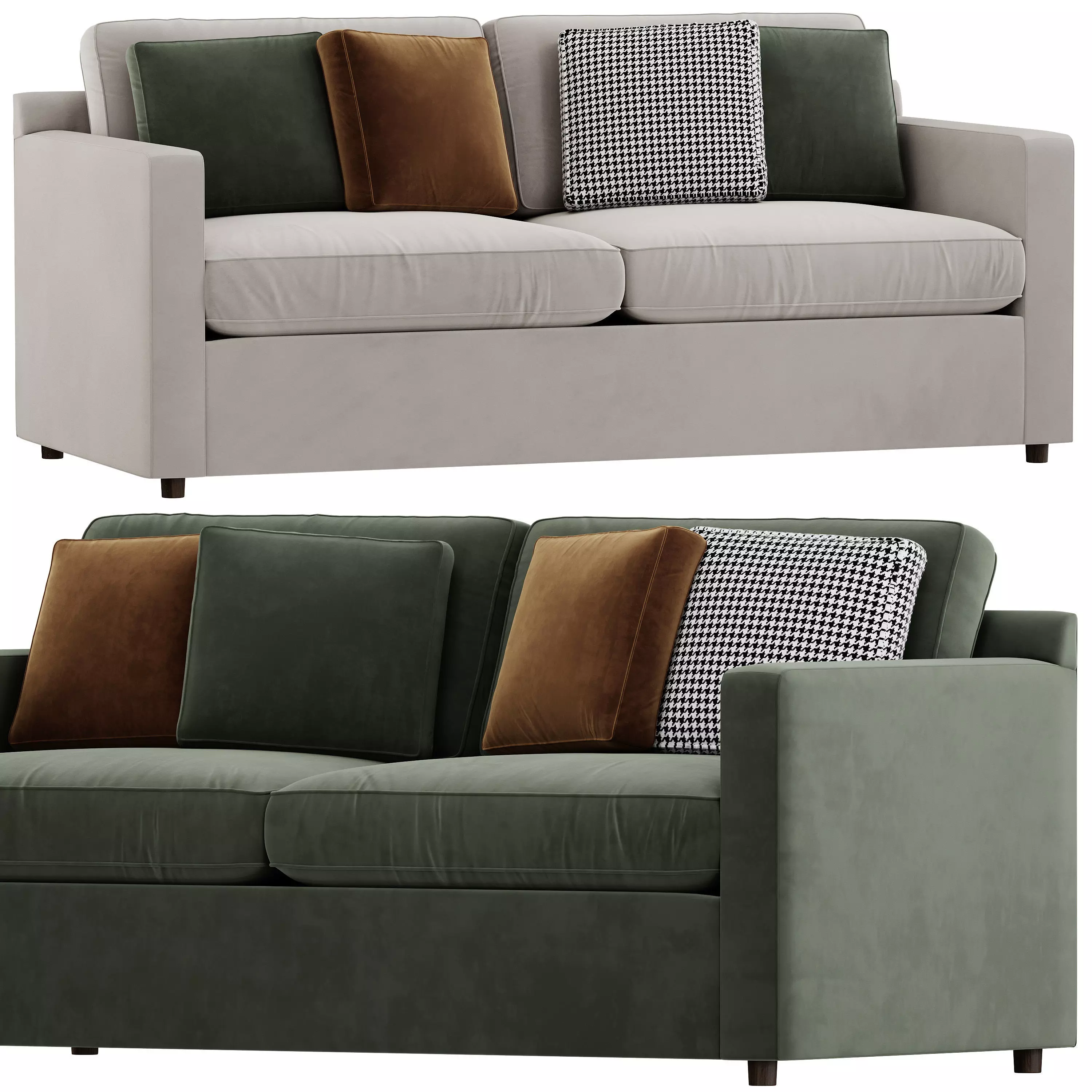 Barrett II Track Arm Sofa 3D model