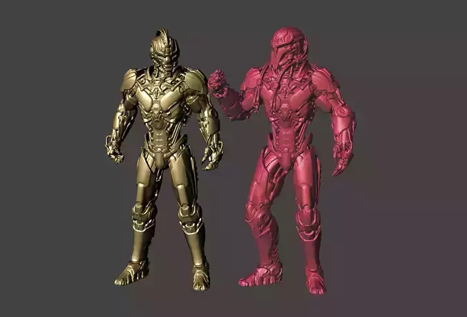 CYRAX and SECTOR - MORTAL KOMBAT 11 CYBORG MK11 Hi-Poly STL 3D print model