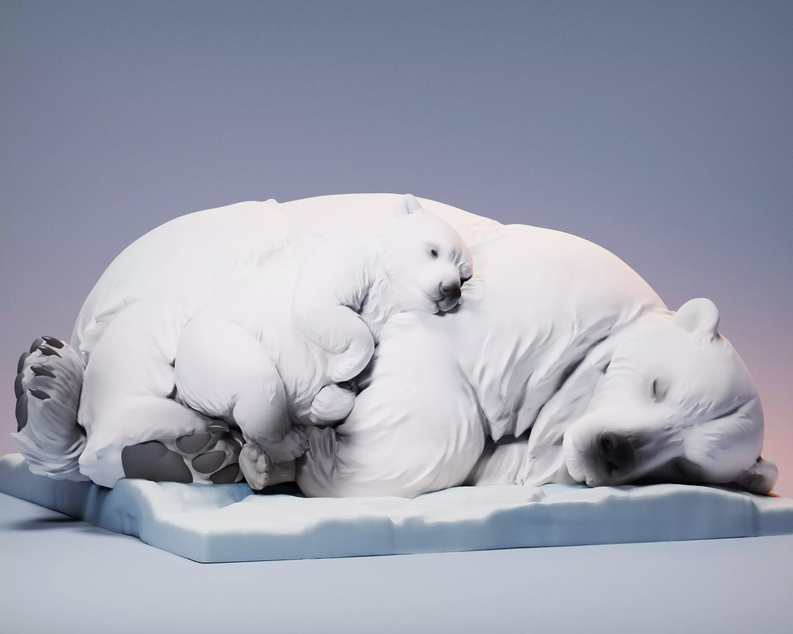 Polar bear  3D print model_0